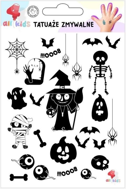 Tatuaże zmywalne dla dzieci Halloween 2 Tatuaże zmywalne dla dzieci Halloween 2