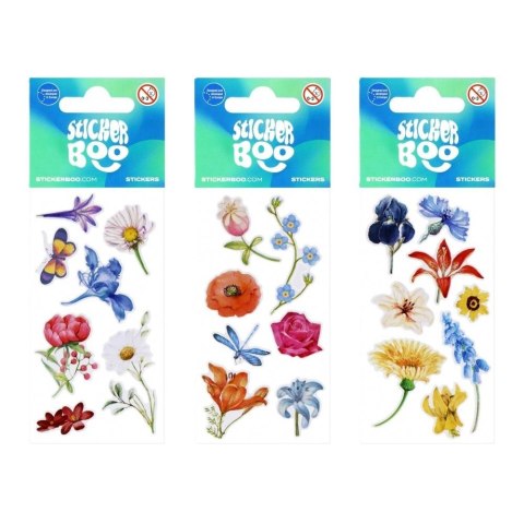 Naklejki Sticker BOO Kwiaty mix Naklejki Sticker BOO Kwiaty mix
