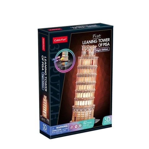 Puzzle 3D Krzywa wieża w Pizie LED Puzzle 3D Krzywa wieża w Pizie LED