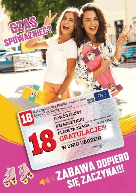 Karnet Urodziny 18 Karnet Urodziny 18
