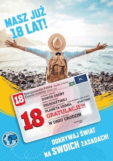 Karnet Urodziny 18 Karnet Urodziny 18