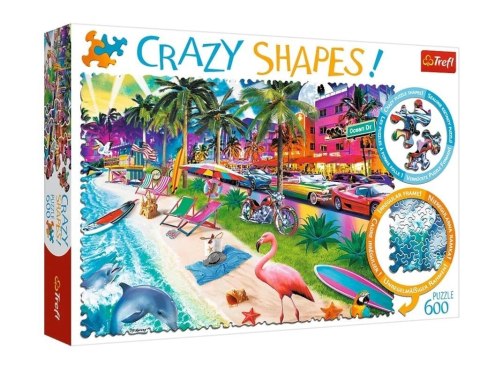 Puzzle 600 Crazy Shapes Plaża w Miami TREFL Puzzle 600 Crazy Shapes Plaża w Miami TREFL