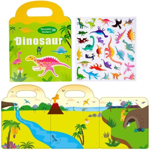Książeczka z naklejkami - dinozaury Książeczka z naklejkami - dinozaury