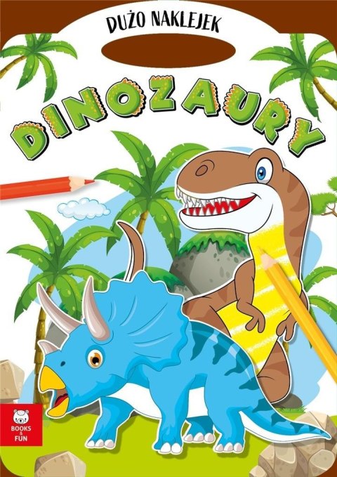 Teczka dinozaury z podwójnymi naklejkami Teczka dinozaury z podwójnymi naklejkami