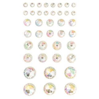 Kryształki samoprzylepne opal 40szt