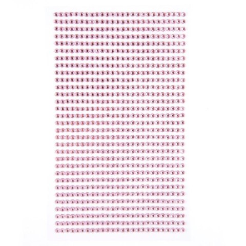 Kryształki samoprzylepne light pink 3mm 806szt Kryształki samoprzylepne light pink 3mm 806szt