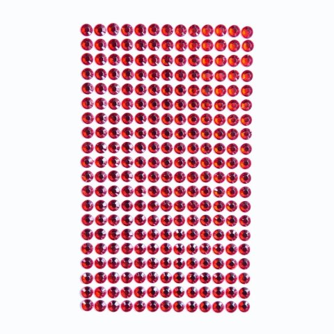 Kryształki samoprzylepne red 6mm 260szt Kryształki samoprzylepne red 6mm 260szt