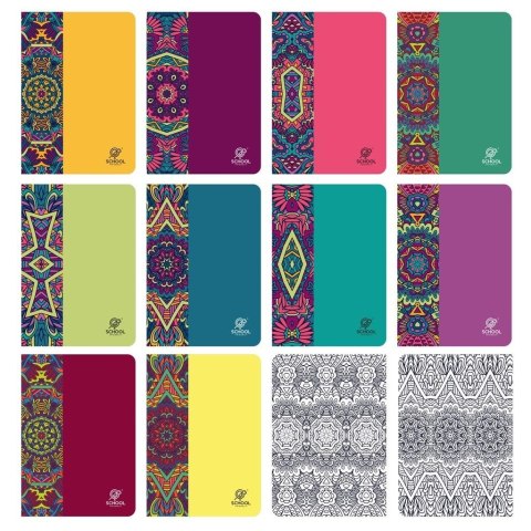 Zeszyt A5/80K linia Mandala (10szt) Zeszyt A5/80K linia Mandala (10szt)