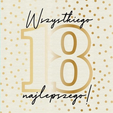 Karnet Urodziny 18 Karnet Urodziny 18