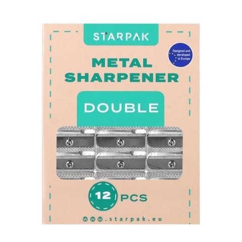 Temperówka metalowa podwójna (12szt) Temperówka metalowa podwójna (12szt)