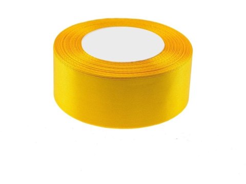 Wstążka satynowa żółta 50mmx32m Wstążka satynowa żółta 50mmx32m