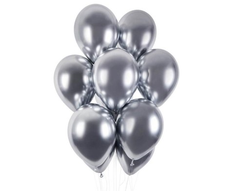 Balony chromowane srebrne 33cm 50szt Balony chromowane srebrne 33cm 50szt