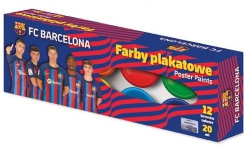 Farby plakatowe 12 kol 20ml ASTRA Farby plakatowe 12 kol 20ml ASTRA
