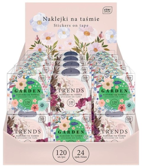 Naklejki na taśmie Flowers Naklejki na taśmie Flowers