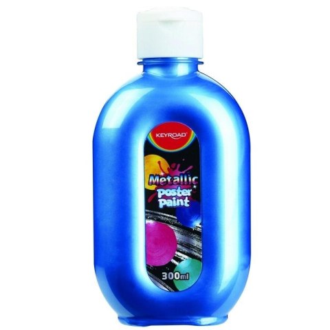 Farba plakatowa metaliczna niebieska 300ml Farba plakatowa metaliczna niebieska 300ml