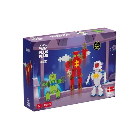 Klocki Plus-Plus Basic Zestaw Z Robotami 170el Klocki Plus-Plus Basic Zestaw Z Robotami 170el