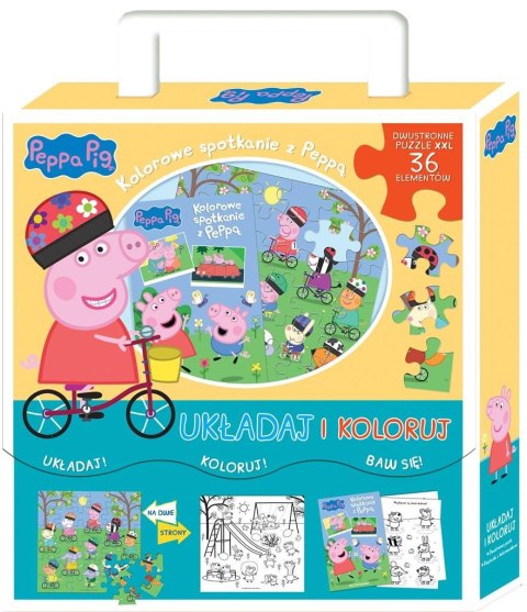 Peppa Pig. Układaj i koloruj Peppa Pig. Układaj i koloruj