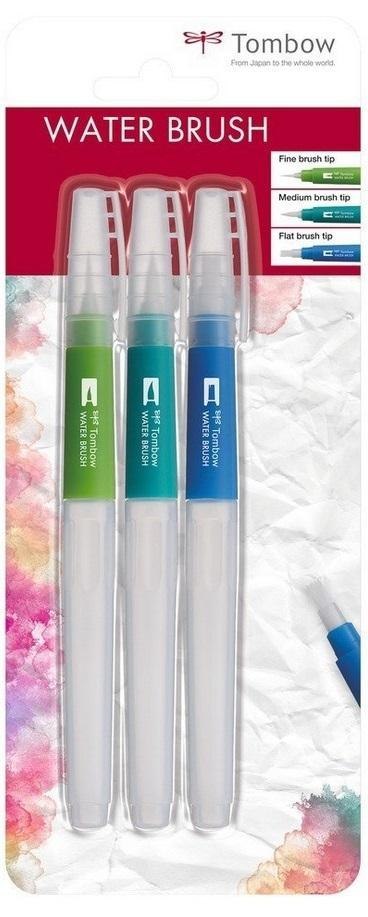 Pędzel wodny Water Brush różne końcówki 3szt Pędzel wodny Water Brush różne końcówki 3szt