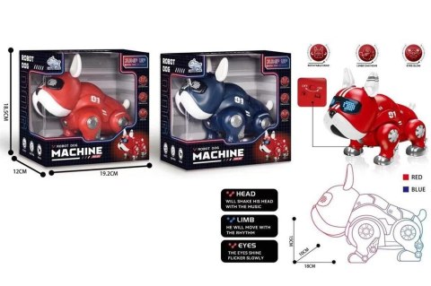Pies robot buldog na baterie MIX Pies robot buldog na baterie MIX
