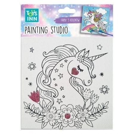 Zestaw do malowania Canvas Unicorn Kwiaty STnux Zestaw do malowania Canvas Unicorn Kwiaty STnux