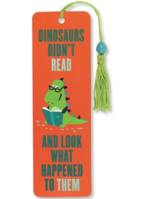 Zakładka do książki Dinozaury nie czytały Zakładka do książki Dinozaury nie czytały