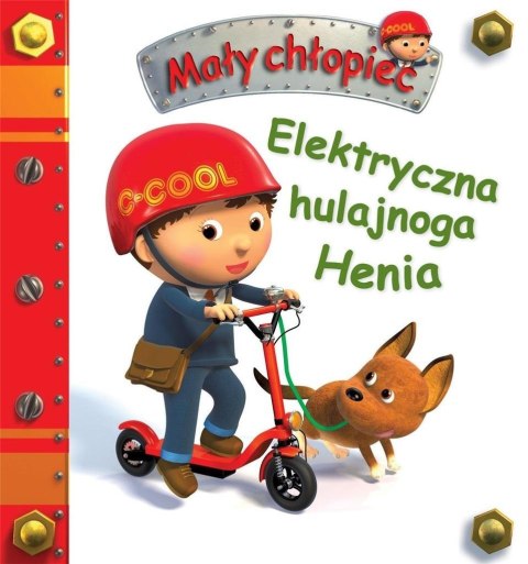 Elektryczna hulajnoga Henia. Mały chłopiec Elektryczna hulajnoga Henia. Mały chłopiec