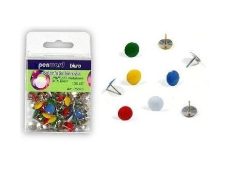 Pinezki metalowe mix 100szt Pinezki metalowe mix 100szt