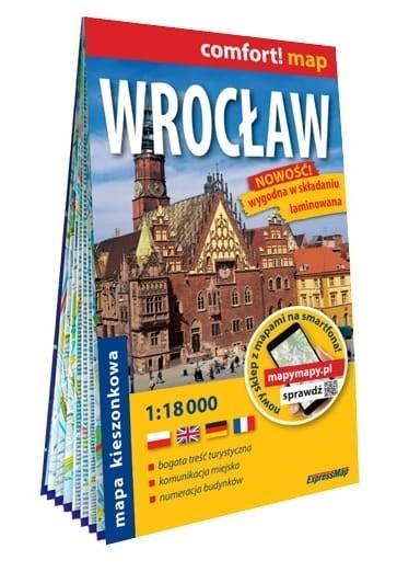 Comfort! map Wrocław 1:18 000 mapa kieszonkowa Comfort! map Wrocław 1:18 000 mapa kieszonkowa