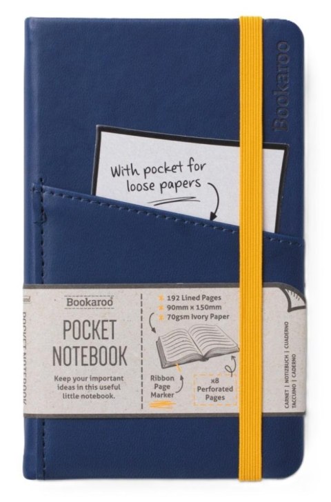 Bookaroo Notatnik Journal Pocket A6 - Granatowy Bookaroo Notatnik Journal Pocket A6 - Granatowy