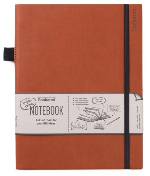 Bookaroo Notatnik Journal duży - Brązowy Bookaroo Notatnik Journal duży - Brązowy