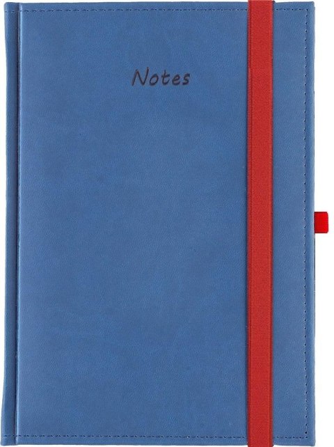 Notes A5 kratka Vivella z gumką granatowy Notes A5 kratka Vivella z gumką granatowy