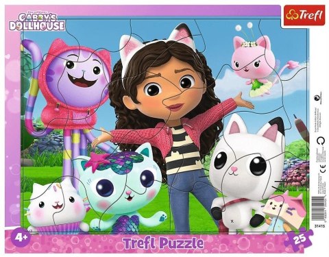 Puzzle ramkowe 25 Poznaj Gabi TREFL Puzzle ramkowe 25 Poznaj Gabi TREFL