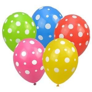 Balony nadruk gwiazdki 28cm 5szt Balony nadruk gwiazdki 28cm 5szt
