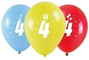 Balony z nadrukiem 4 28cm 3szt Balony z nadrukiem 4 28cm 3szt