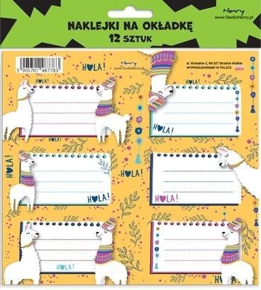 Naklejki na zeszyty - Lamy (12szt) Naklejki na zeszyty - Lamy (12szt)