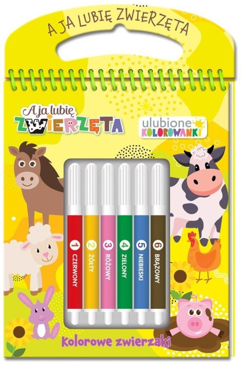 A ja lubię zwierzęta. Ulubione kolorowanki 2 A ja lubię zwierzęta. Ulubione kolorowanki 2
