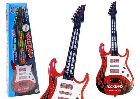 Gitara elektryczna czerwona Gitara elektryczna czerwona
