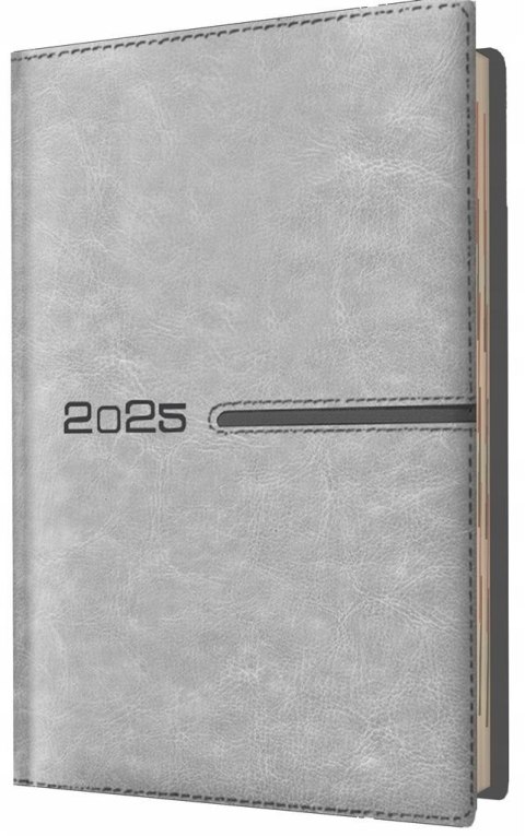Kalendarz 2025 książkowy A5 tygodniowy szary Kalendarz 2025 książkowy A5 tygodniowy szary