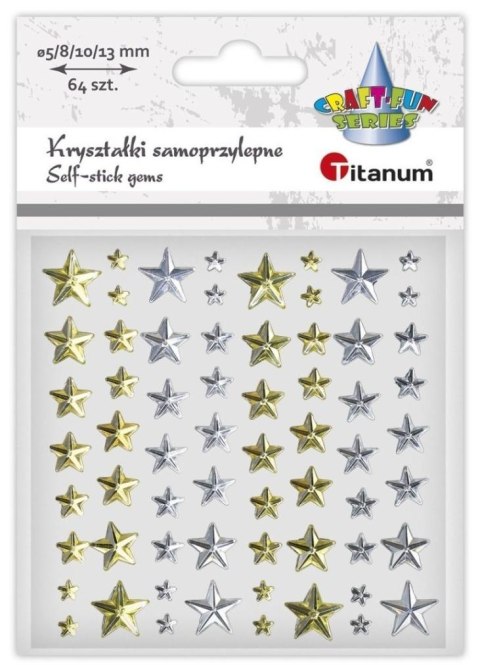 Kryształki samoprzylepne Gwiazdki mix 25szt Kryształki samoprzylepne Gwiazdki mix 25szt