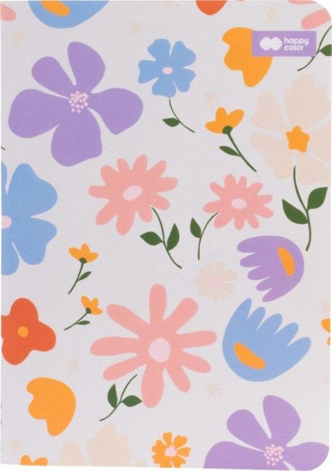 Notes szyty A6/32K kratka Bloom pastel HAPPY COLOR Notes szyty A6/32K kratka Bloom pastel HAPPY COLOR