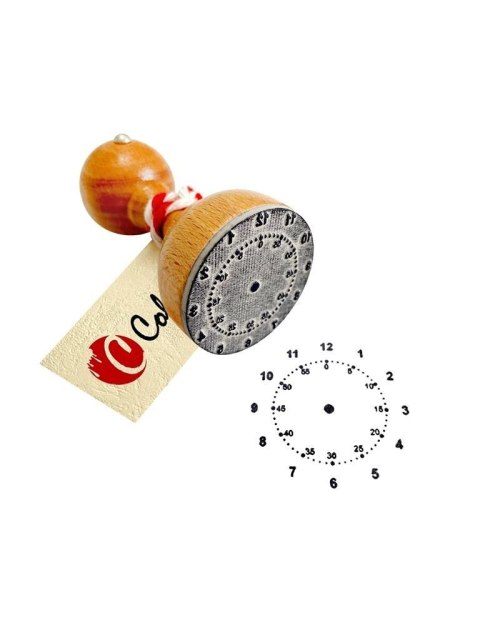 Stempel do nauki czasu - godziny i minuty Stempel do nauki czasu - godziny i minuty