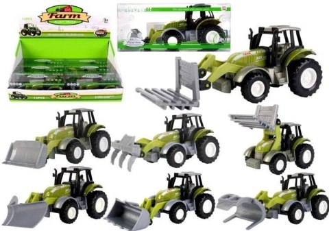 Traktor z łyżką metalowy mix Traktor z łyżką metalowy mix