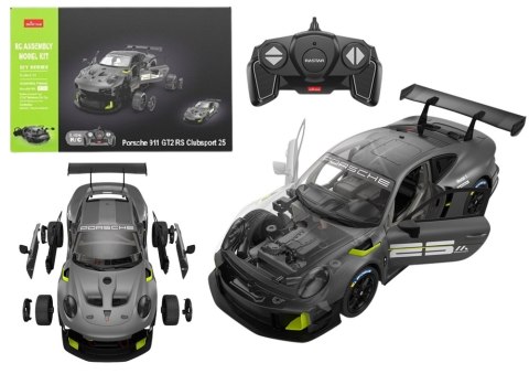 Klocki Konstrukcyjne Auto RC Rastar 1:18 Porsche 911 GT2 Szare 68 Elementów Klocki Konstrukcyjne Auto RC Rastar 1:18 Porsche 911 GT2 Szare 68 Elementów