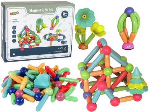 Magnetyczne Klocki Konstrukcyjne Plastikowe 78 Elementów Magnetyczne Klocki Konstrukcyjne Plastikowe 78 Elementów