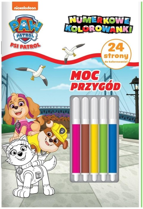 Psi Patrol. Numerkowe kolorowanki cz.8 Moc przygód Psi Patrol. Numerkowe kolorowanki cz.8 Moc przygód