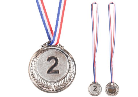 Srebrny Medal Drugie Miejsce Nagroda Trofeum Cynkowy 6,5cm Srebrny Medal Drugie Miejsce Nagroda Trofeum Cynkowy 6,5cm