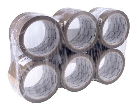 Taśma pakowa brązowa 72mm x 60y (6szt) Taśma pakowa brązowa 72mm x 60y (6szt)