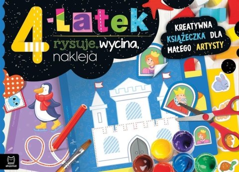 4-latek rysuje, wycina, nakleja 4-latek rysuje, wycina, nakleja