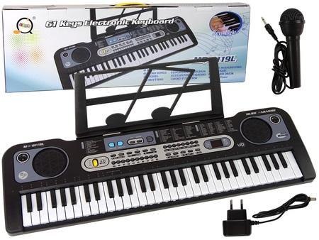 Keyboard z mikrofonem czarny Keyboard z mikrofonem czarny