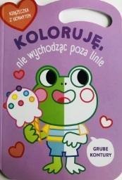 Koloruję bez wychodzenia poza linie Żabka Koloruję bez wychodzenia poza linie Żabka